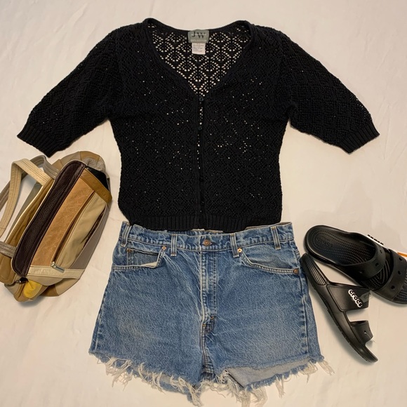 90’s Jean Works & Company granny knit top - Picture 1 of 8